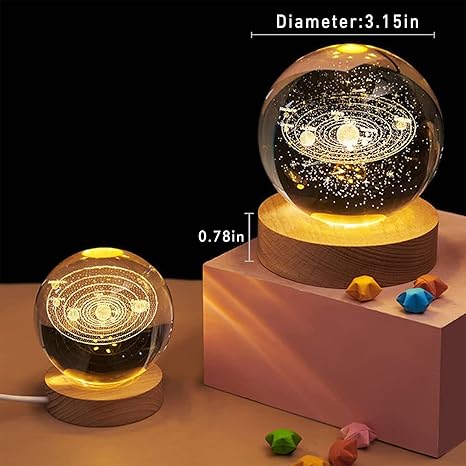 Galaxy Crystal Ball Night Lamp