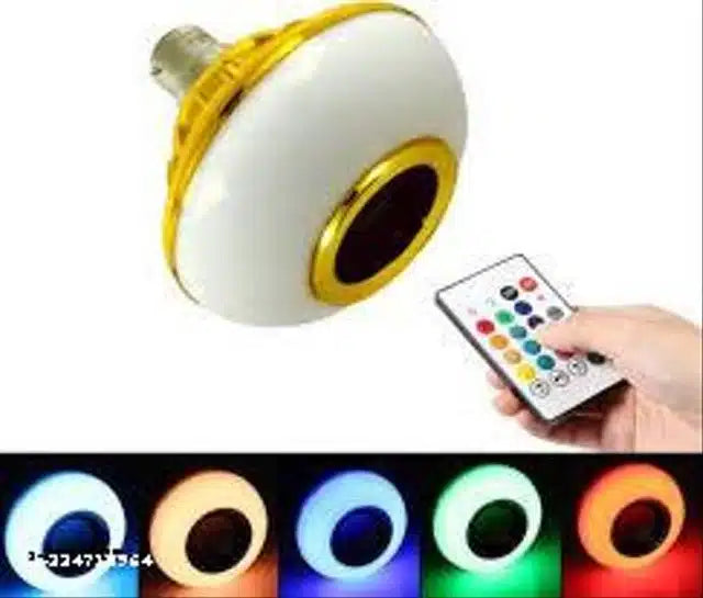 3 in 1 Bluetooth Speaker with 12 W LED Bulb & RGB Light (Multicolor)