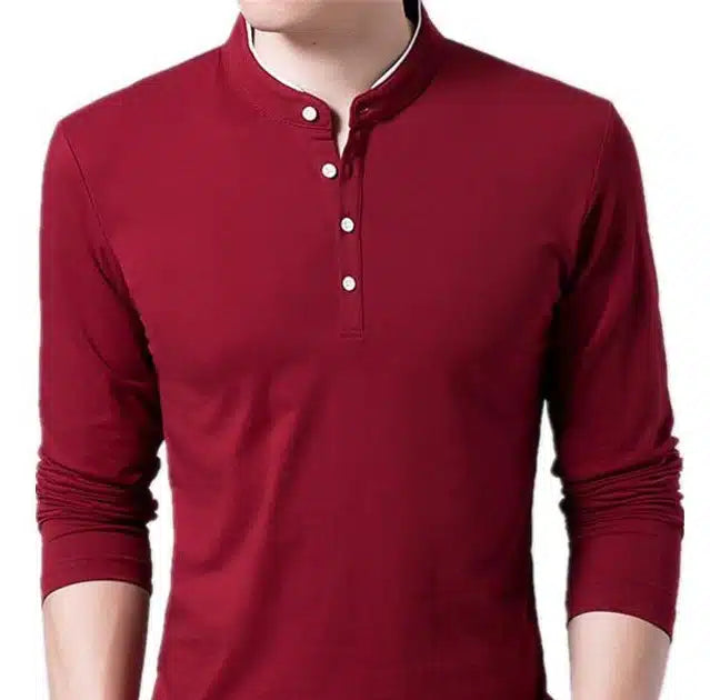 Full Sleeve T-Shirt for Men (Red, S)