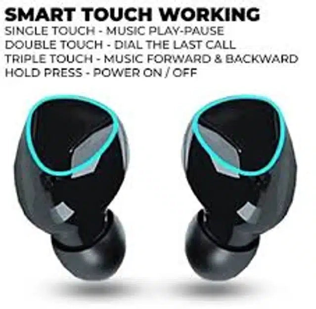 Wireless Bluetooth Earbuds with Charging Case (Black)