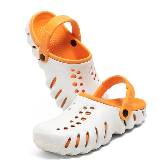 Clogs for Men (Orange & White)