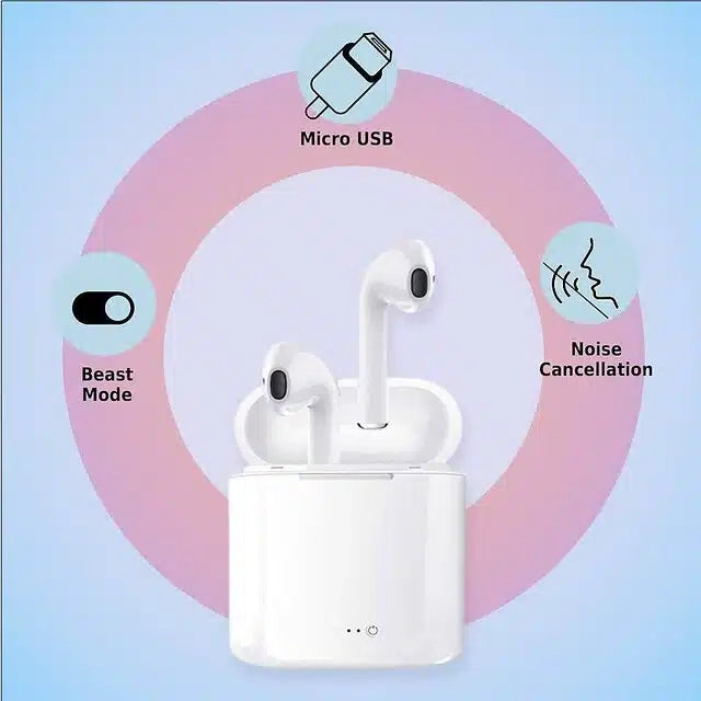 Wireless Bluetooth Earbuds with Charging Case (White)