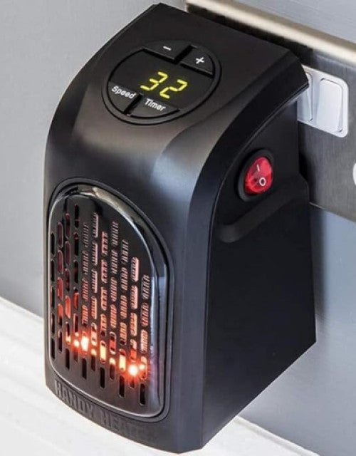 Electric Handy Heater | Wall-Outlet 400 Watts Electric Handy Room Heater (Room Heaters Home for Bedroom, Reading books, Work, Bathrooms, Rooms, Offices, Home)